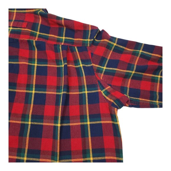 Duluth Trading Co Mens XL Plaid Flannel Shirt Relaxed Fit Under Arm Gusset - Picture 3 of 12